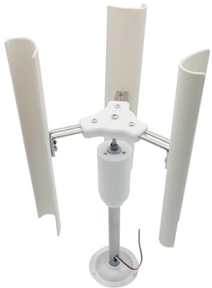 Mini generatore eolico Modello di generatore eolico verticale a tre pale Generatore trifase a magneti permanenti senza spazzole Utensili portatili for mulini a a bassa velocità per test e uso didattic