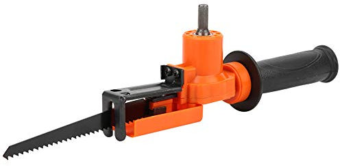 FLEXMAN Reciprocating Saw Adapter, Portable Drill to Reciprocating Saw Conversion Kit, Orbital Cutting Reciprocating Saw for Wood Cutting, Metal Pipe Cutting