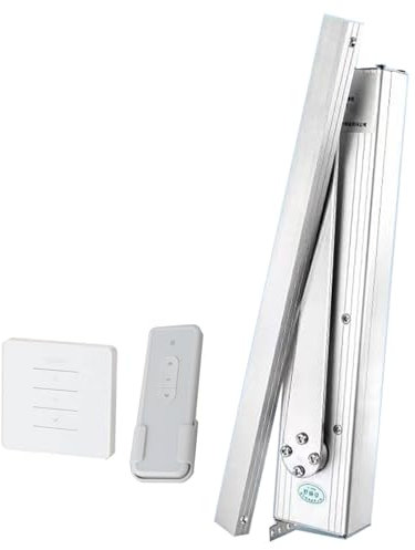 THYXGS Apri Finestra Elettrico a Braccio Pieghevole, Kit Apri Finestra Automatico, Angolo di Apertura Massimo 90°, Telecomando Wireless/Telefono, per Tutti I Tipi di Finestre
