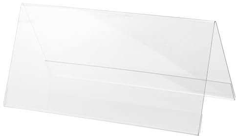 DOITOOL Acrylständer Für Tischnummern Transparenter Schilderständer Namenskartenhalter Aus Acryl Wiederverwendbarer Displayständer Für Hochzeiten Und Partys