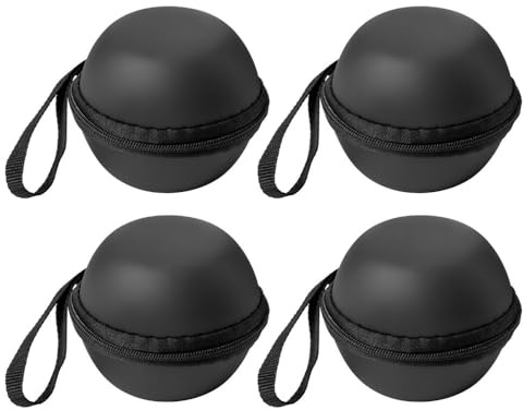 Biljardbollsfodral, 4 delar EVA-väska för en enda boll, ø8 cm, Skyddsfodral för biljardbollar, träningsbollar och poolbollar
