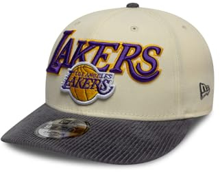 New Era Cord Visor 9Fifty Snapback Cap LA Lakers Beige Grau, Size:S/M