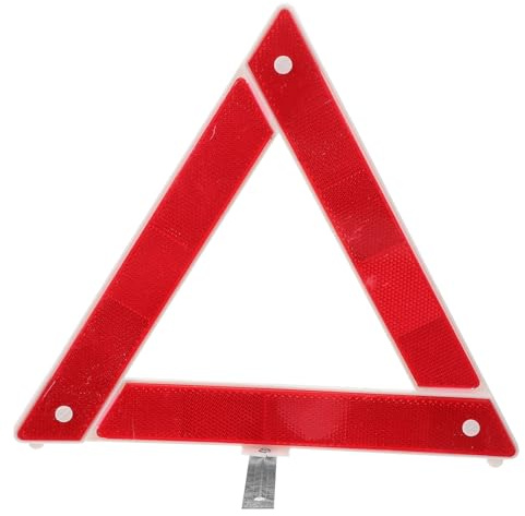 POPETPOP Triangle Avertissement Pliable Voiture Réfléchissant Plastique Présignalisation Urgence Compacte pour Sécurité Routière