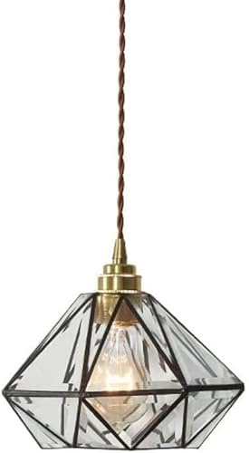 Lampada a Sospensione a LED per Interni, lampade a Sospensione di Design in Vetro, Altezza Regolabile, Attacco E27, luci da Esterno, Lusso Creativo, Adatte per Veranda, corridoio, Sala da tè, Ingress