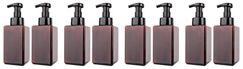 Uikdjgu Dispenser di Sapone Schiumogeno da 8 Confezioni Sapone Liquido per nel Schiuma Ricaricabile 15 Oz Contenitore per Bottiglia Vuoto nel Plastica per Pompa - 450Ml