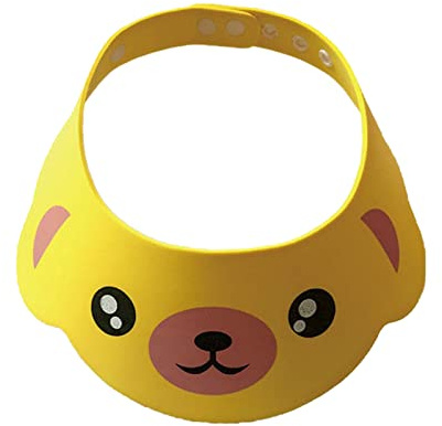 Chapeau de bain réglable pour enfants - Bonnet de douche pour bébé - Protège le shampooing et les soins des bébés - Bouclier de lavage des cheveux pour enfants - Étanche - Pour le lavage des cheveux