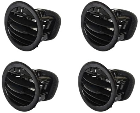 Auto Lüftungsschlitze für die Frontgrillkonsole Für Vauxhall Für Opel ADAM/CORSA D MK3 OE 13417363 13180868 Innen A/C Vent(4PCS Black)
