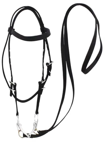 Generisch Horse Halter with Buckle - Adjustable Nylon Headcollar, Soft Padded Riding Bridle, Thick Coated Lead Rope | Durable Creatives Training Halter Set for Riding Stable, Riding Loving