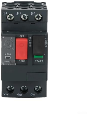 GV2ME21C17-23A, interruttore automatico per motore, serie GV2, protezione termica magnetica da sovraccarico e cortocircuito per motori da 0,37 kW a 15 kW, 50/60 Hz, nero