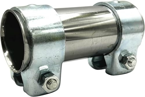 Stainless Steel Exhaust Clamp Pipe Joint Bolts Band Flanges Clamp Ø 45mm x 125mm