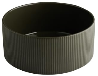 APS 19081 Cuenco THE GRID - Porcelana marrón barro, Ø 23 cm, 2,5 litros