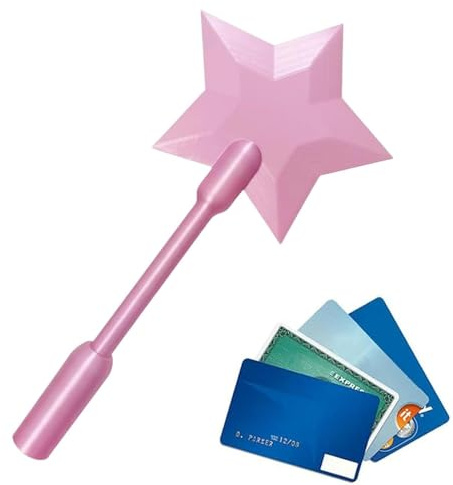 Kreditkortsstav 3D-tryckt betalningspinne, magiska stavar kreditkortshållare för betalning, Starmagic Wand kontaktlös betalning MagicWandCard-hållare resekortshållare rolig funktionell present för