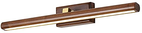 LED-Badezimmer-Spiegelleuchte, Messing-Waschtisch-Wandleuchte, Holz, drehbare Waschtisch-Wandleuchte, Rahmen, Bildbeleuchtung, verstellbare Spiegel-Frontleuchten für Spiegelschrank, Waschraum (Größe