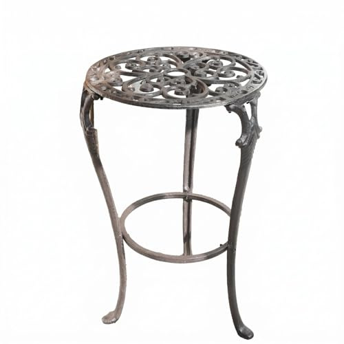 FLCPJGV Supporto Piante in Ghisa Rialzo per Vasi Stand Rotondo Portafiori Decorativo Piano Aperto Struttura Equilibrata Supporto Circolare Stile Classico , Stile Alto