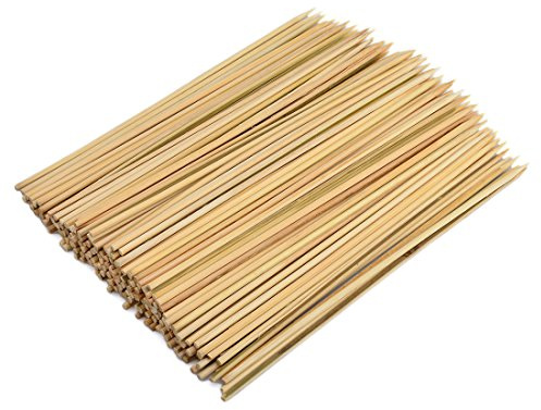 Pinchos para aperitivos de madera de 15 cm con palillos de madera de bambú desechables (1000 unidades)