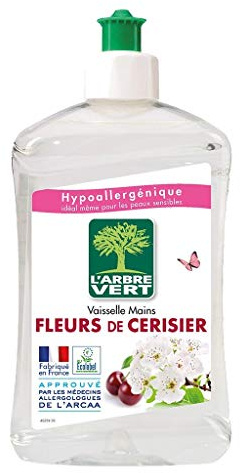 L'ARBRE VERT Lave-vaisselle Mains - Fleurs de cerisier - 500 ml