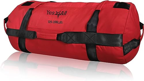 Yes4All 20kg/30kg/50kg/80kg Weight Bag - Sandbags Gym - Core Training Power Bag for Crossfit/Running/Workout/PowerLiffting - Sold UNFILLED