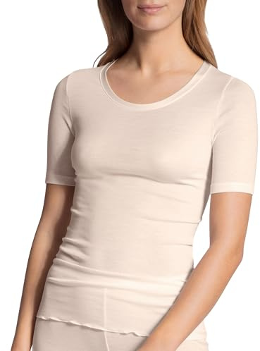 CALIDA Dam True Confidence Top kortärmad undertröja, ljus elfenben, 36/38 SE