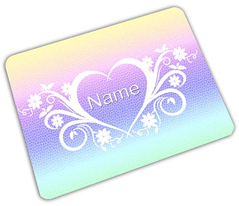 Vesperbrettchen personalisiert mit Name, Herz | Frühstücksbrettchen, Brotzeitbrettchen, Schneidebrettchen mit Motiv, für Kinder