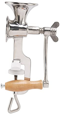 Wlauqueta Completamente in Acciaio Utensile Da Cucina Manuale Un Papavero Semi di Cereali Macinatore Una Mano e Macinatore Una Spezia