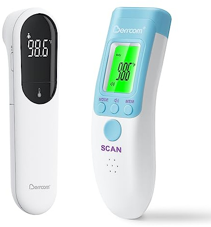 [Value Bundle] Berrcom No Touch Forehead Thermometer JXB315 & Berrcom Forehead Thermometer for Adults and Kids JXB183