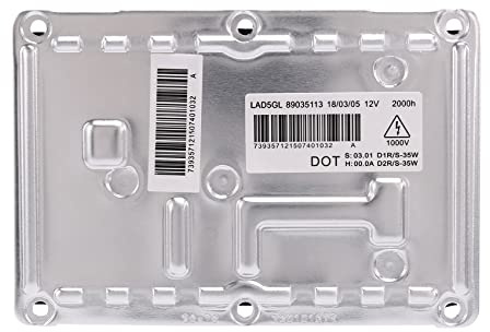 Bassulouda Nouveau D1S D2S 4 Broches 12V HID Phare XéNon Ballast Unité de Commande de LumièRe pour LAD5GL pour- B6 A4