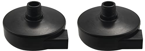 Geieold 2 x 20 mm Threaded Silenziatore filtro di scarico per compressore d'aria, colore: Nero