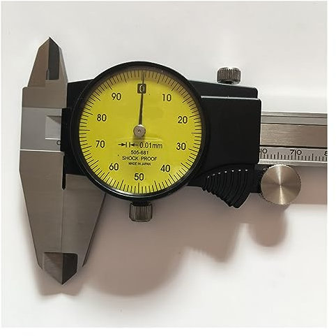 FUNTLY Uhren-messschieber 505-681 D15TN Messschieber 6 Zoll 0-150 mm 0,01 mm Messschieber Mikrometer-Messwerkzeuge