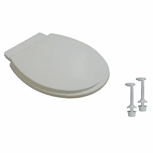 BricoLoco.com Tapa WC universal. Tapadera inodoro compatible con Roca Victoria, Gala Elia, Sangra, Bellavista entre otros. Tapa, bisagras, asiento y tornillos de fijación.