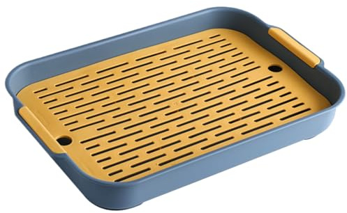 Lettiera di coniglio con griglia, ghiottonista di cavie, padella per lettiera di coniglio a 2 livelli, angolo di addestratore di vasino anti -turnover in plastica per coniglio Chinchilla Guinea - 9.7