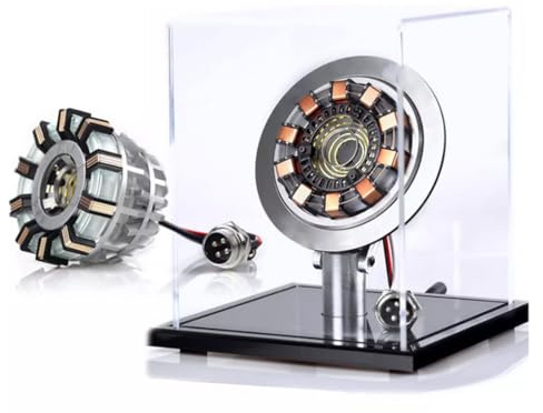 MetaHrystynx Kit modello reattore ad arco MK1 in scala 1:1, modello MK1 con giocattolo di montaggio a LED, ornamento da scrivania Cool Tech, decorazione perfetta per la casa, versione giovanile