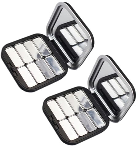 BELLIFFY 2stücke Leere Lidschatten Paletten Kosmetik Organizer Behälter Für Make-up Aufbewahrung Reisen Kompatibel Mit Standard Lidschatten