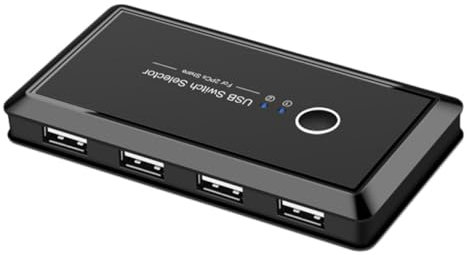 jojofuny Usb Selector Hub Usb Ports Computers Sharing Keyboard Mouse Office Home