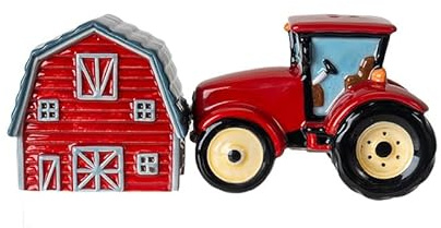 Pacific Giftware Country Kitchen Salz- und Pfefferstreuer Traktor & Scheune