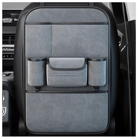 Auto Rücksitz Organizer FüR Mercedes-Benz Classe R W251 2010, Rückenlehnenschutz Organizer, Rücksitzschoner Kinder mit Tablet Fach, Auto Organizer Kinder Leicht Zu Reinigen(Advanced grey,One storage)