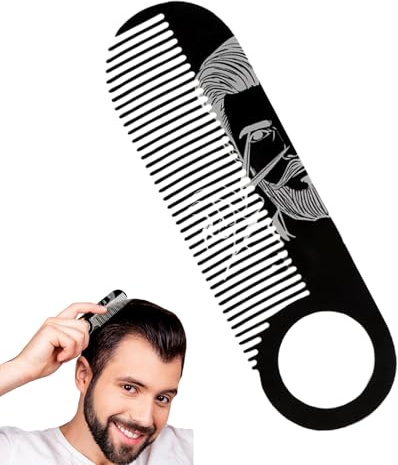 Bartkamm Haardetailbürste Form- und Stylingtool | Kompakter Haar-Styling-Kamm Für Den Täglichen Gebrauch Zuhause Reisen Outdoor Beruf Vater Ehemann Urlaub