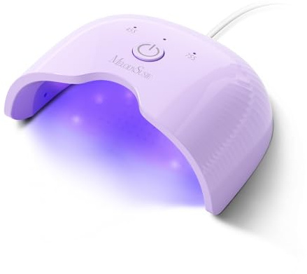 MelodySusie Kleine UV Lampe für Gelnägel, P-ART06F für Anfänger zu Hause | Tragbar und Kompaktes Design, Intelligenter Sensor, 45S/75S Timer, Ideal für Nageldesign, Nagelstudio, Maniküre