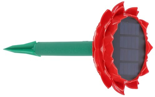 Toddmomy Altoparlante Solare Portatile a Forma Di Loto Da Esterno, Lettore Musicale Wireless Per Giardino e Cortile, Design Resistente e Ricarica Senza Fili