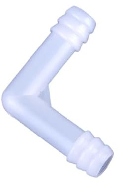 TGDGFKIAS Raccordo per Tubo Flessibile, Connettore a Gomito in PE for Acquario, Pompa dell'Aria, Tubo dell'Acqua da Giardino, 8 mm, 10, Confezione 5-500 Pezzi(8-8mm,5 Pieces)