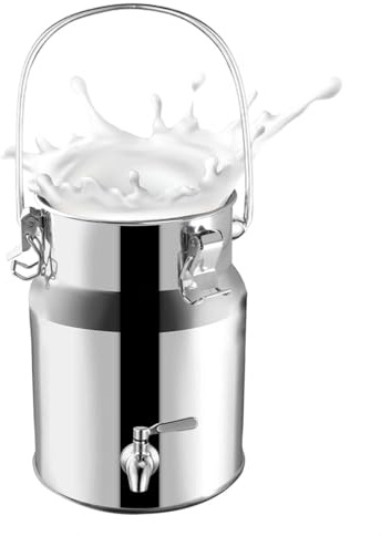 bidon de lait épais avec robinet bidon inox pour huile d olive pour Huile Et Aliments pour Stockage,15Liters