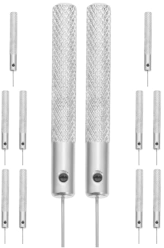 OHPHCALL Set da 12 Pezzi Ago per Rimozione Scheda Sim in Ferro Argento, Strumento per Espulsione Vassoio Sim Compatibile Smartphone per Riparazioni Telefoniche