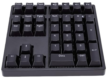 VBESTLIFE Pavé Numérique Mécanique, pavé Numérique Filaire USB à 34 Touches avec Interrupteur Rouge rétroéclairé RVB pour Ordinateur Portable et de Bureau
