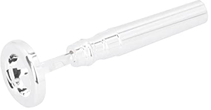 Naroote Embout de Trompette plaqué Argent, Accessoire D'entraînement à Pas Aigu pour Saxophone et Instruments en Laiton