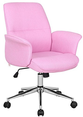 SixBros. Bürostuhl Pink Stoff - 0704M/3673