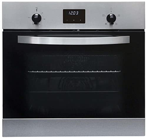 SIA SO112SS 60cm Stainless Steel Built in Digital Single Electric True Fan Oven