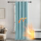 Deconovo Eyelet Door Curtain Thermal Blackout Curtain for Outdoor 52x 84 Sky Blue 1 Panel