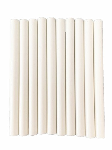Tikwisdom 10 Pcs Vintage Sealing Glue Gun Sealing Wax Sticks Supplies a Variety of Colors (White)