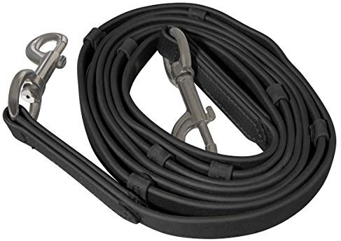 Karlslund SuperStrap-Zügel mit Stegen, Schwarz, chrom