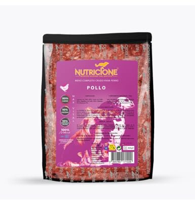 Nutricione Barf | Menú de Pollo para Perros - 6kg Congelada (12 Paquetes de 500g)
