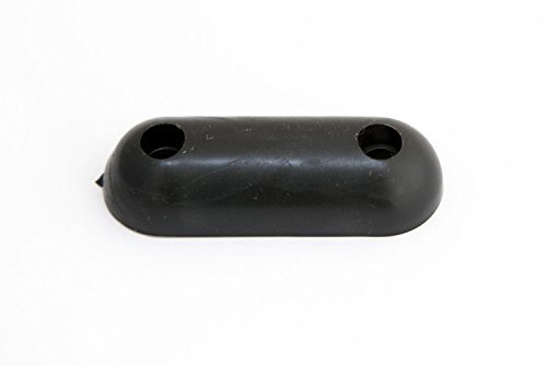 24 gommini per sedile WC + viti, 60 mm x 22 mm x 12 mm, colore nero ovale.